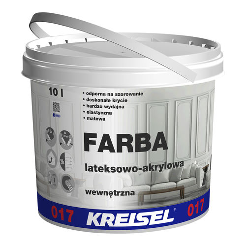 Dekorfarbe - FARBA AKRYLOWO LATEKSOWA 017 - Kreisel - für den Innenraum / für Wand / für Decke