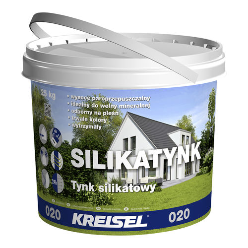 Putz zur Endbearbeitung - SILIKATYNK 020 - Kreisel - für den Innenraum / für Außenbereich / für Wand