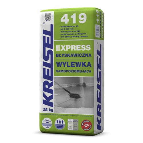 Mörtel für selbstnivelierenden Estrich - EXPRESS 419 QUICK-SETTING SELF-LEVELLING SCREED - Kreisel - Spachtel / für Estrich / für Zement