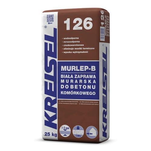 Mörtel für Verfugung - MURLEP-B 126 - Kreisel - wasserdicht / für Gasbeton / für Mauerwerk