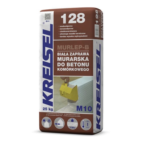 Mörtel für Verfugung - MURLEP-B 128 M10 - Kreisel - wasserdicht / für Gasbeton / für Mauerwerk
