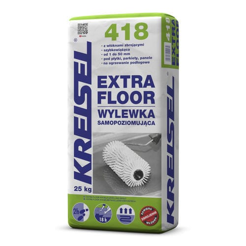 Faserverstärkter Estrich - EXTRA FLOOR 418 - Kreisel - Fließ / schwimmend / Zement