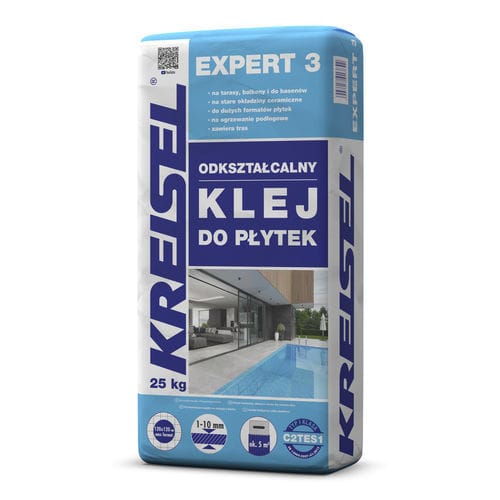 Zementkleber für Fliesen - EXPERT 3 - Kreisel - für Wandverkleidungen / für Fußboden
