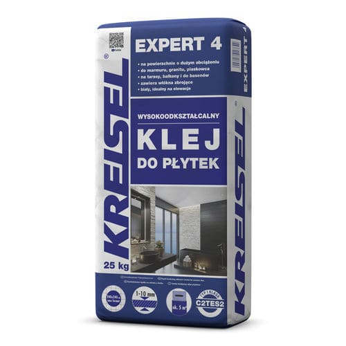 Zementkleber für Fliesen - EXPERT 4 - Kreisel - für Fassaden / für Pool / für Wandverkleidungen