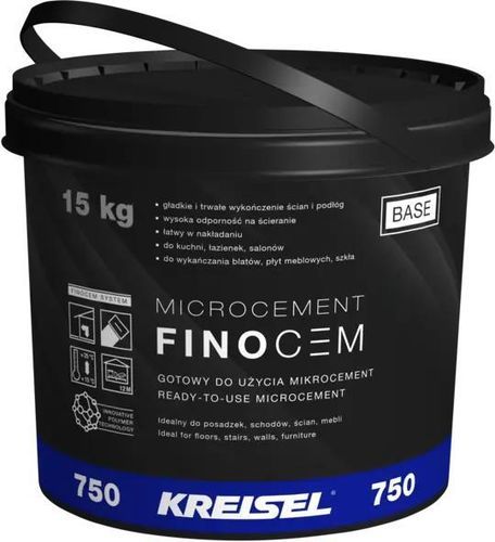 Innenbereich-Mikrobeton - FINOCEM 750 - Kreisel - für Innenwand / für Feuchträume / für Möbel