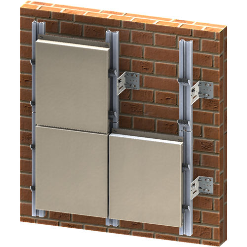 Hinterlüftete Fassade / Metall - TETRIS® EDGE - Cantori srl - Verbundwerkstoff / Folie / glatt