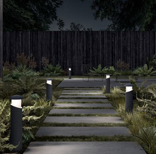 Leuchtpoller für Garten - ALFIERE 1116B - 9010 novantadieci - modern / Keramik / LED