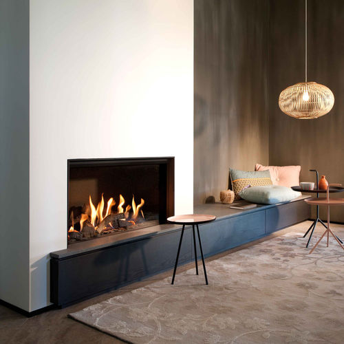 Gaskamin - KALFIRE ECO-LINE G80/48F - Bespoke Fireplace Designs - Einbau / Einseitig / geschlossene Feuerstelle