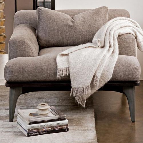 Industriedesign-Sessel - SALK  - District 8 - Leder / Stoff / Beton