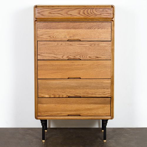 Moderner Chiffonnier - DISTRIKT TALLBOY - District 8 - Holz / Stahl