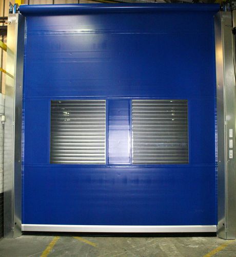 Industrie-Rolltor - Industrial Door Engineering - Schiebe-Stapel / Metall / PVC