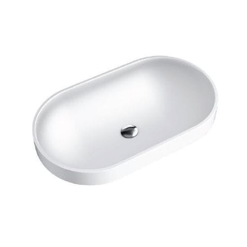 Aufsatzwaschbecken - CLOUD - Decosan - Mineralwerkstoff / oval / modern
