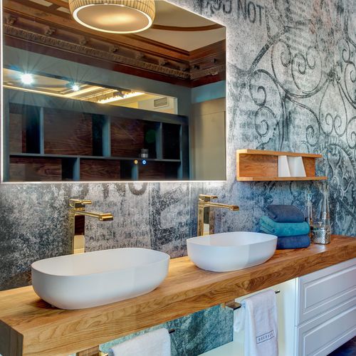 Moderner Badezimmer-Schrank - ALMA  - Decosan - Stil / für Privatgebrauch / für Hotels