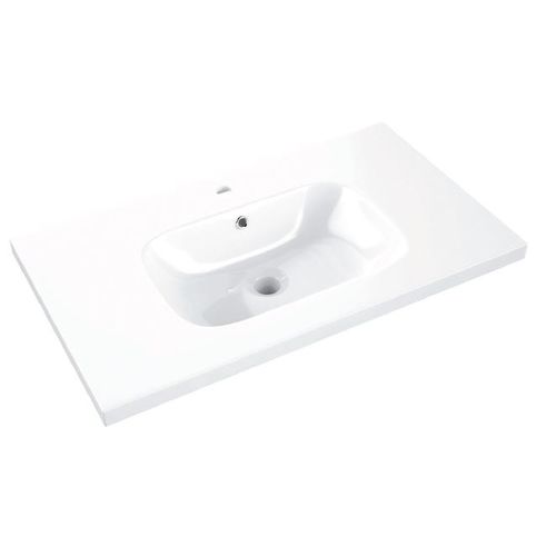 Einbauwaschbecken - SOFT - Decosan - Keramik / individuell gestaltbar / Hochglanz