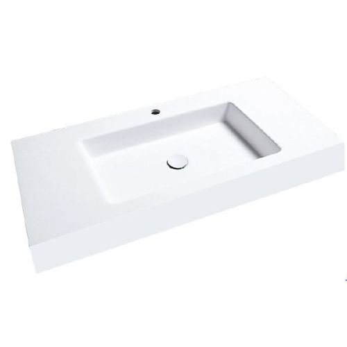 Einbauwaschbecken - RECTANGULAR R5 WITH SKIRT - Decosan - Mineralwerkstoff / rechteckig / modern