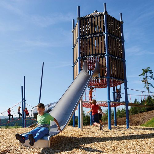 Holz-Spielplatzgerät - TOWER3 - Berliner Seilfabrik GmbH & Co. - Metall