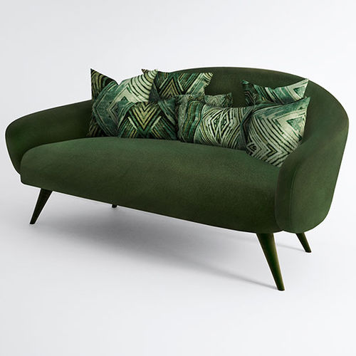 Modernes Sofa - Jade - Muranti - Samt / Baumwolle / mit Armlehnen