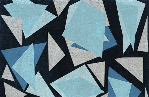Moderner Teppich - Marieta - Muranti - mit geometrischen Motiven / Wolle / Viskose