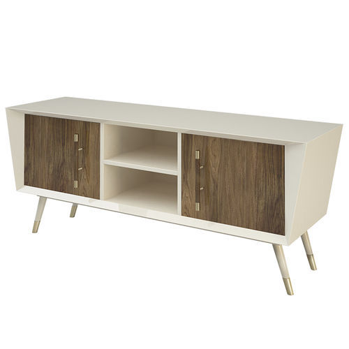 Modernes Sideboard - Daras - Muranti - lackiertes Holz / amerikanischer Nussbaum / poliertes Messing