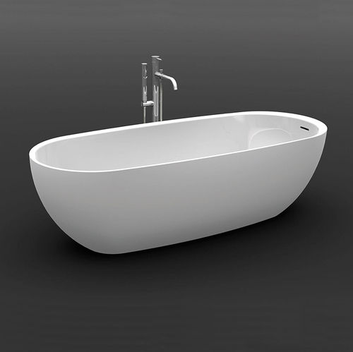 Ovale Badewanne - EGG - Valadares - freistehend / Verbundwerkstoff / weiß