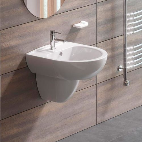 Wand-Waschbecken - NAUTILUS - Valadares - Keramik / D-förmig / modern