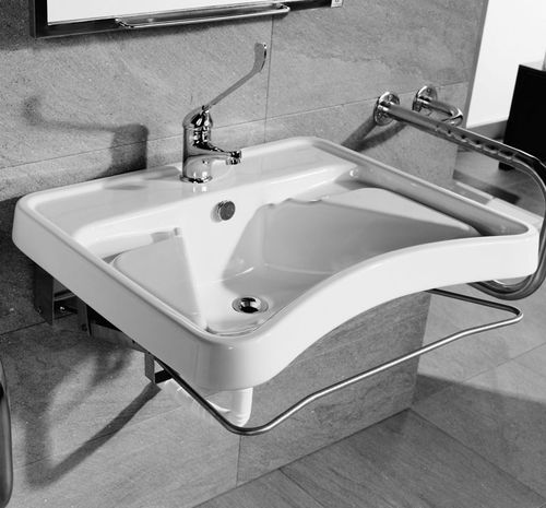 Wand-Waschbecken - PMR - Valadares - Keramik / quadratisch / modern