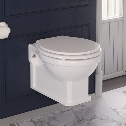 Wandhängendes WC - NEOCLÁSSICA - Valadares - Keramik / Edelstahl / modern