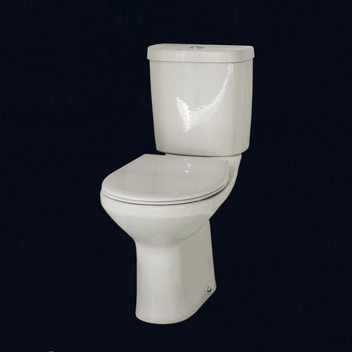 Freistehendes WC - OCEANUS - Valadares - Keramik / Edelstahl / mit eingebauter Spülung