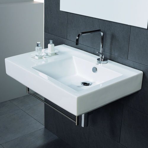 Wand-Waschbecken - GALLERY - Valadares - Keramik / rechteckig / modern