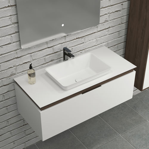 Wandmontierter Waschtisch-Unterschrank - NOVO - BAÑOS 10 S.L. - MDF / modern / mit Schubladen