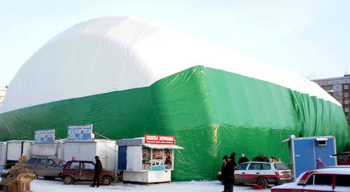 Traglufthalle für öffentliche Bereiche - HOLSTROY - für Supermärkte