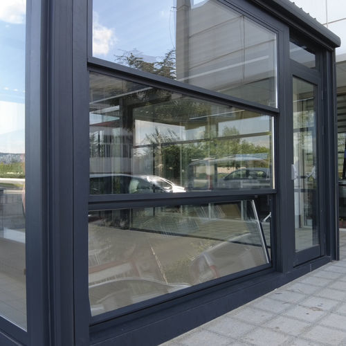 Glas-Windschutzwand - TRIPLE MOTION PLATINUM - BYART GROUP - für Gewerbegebrauch