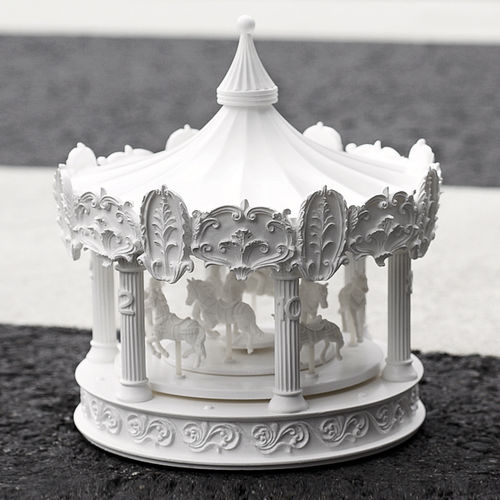 Uhr / originelles Design - MERRY-GO-ROUND X CLOCK - Haoshi - Tisch / Analog / Kunststoff