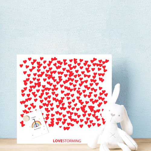 Korkwandtafel - LOVESTORMING - dESIGNoBJECT - freistehend / Magnet