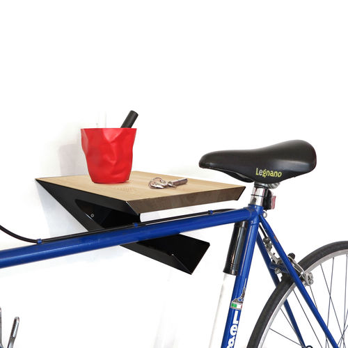Wandmontierter Fahrradhaken - IT1406B-1 - dESIGNoBJECT - vertikal / originelles Design / pulverbeschichteter Stahl