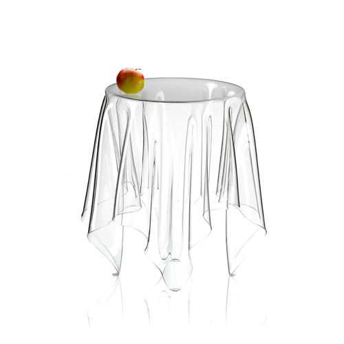Design-Beistelltisch - IT10487 - dESIGNoBJECT - aus Polymethacrylat / Methacrylat / rund