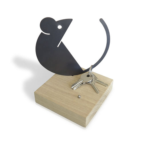 Ablagefach aus lackiertem Stahl - MOUSE - dESIGNoBJECT - Natureiche