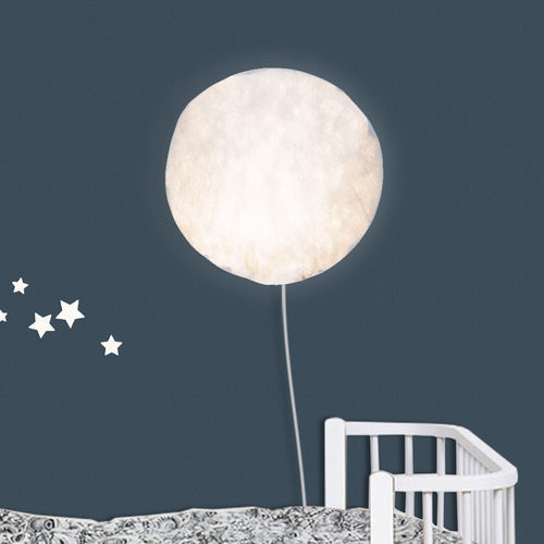 Wandleuchte / originelles Design - MOON - dESIGNoBJECT - für den Innenraum / Tyvek® / rund