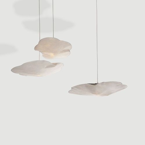 Hängelampe - CLOUD - dESIGNoBJECT - Tyvek® / originelles Design / mit Kabel