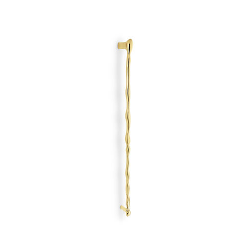 Türstoßgriff - Nouveau EA1088 - PullCast - poliertes Messing / gebürstetes Messing / Jugendstil