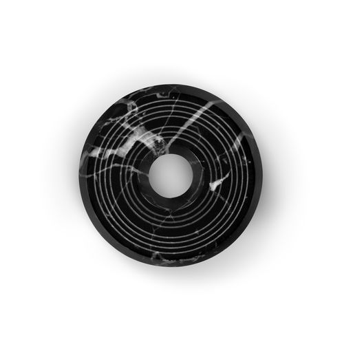 Türstoßgriff - HENDRIX TW5021 - PullCast - Messing mit Goldauflage / Marmor / modern