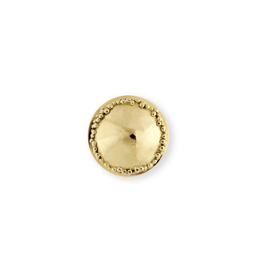 Moderner Möbelknopf - Macaron CM3078  - PullCast - gebürstetes Messing / poliertes Messing / aus Altmessing