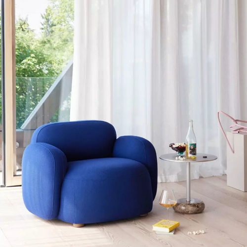 Moderner Sessel - GEM  - Northern - Textil / Schaumstoff / Eiche