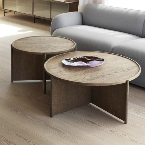 Moderner Couchtisch - CLING  - Northern - Eiche / Gestell aus Eiche / Gestell aus Furnierholz