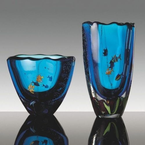 Schale / geblasenes Glas - ACQUARIUS - Alberto Dona - für Gewerbegebrauch / modern / handgefertigt