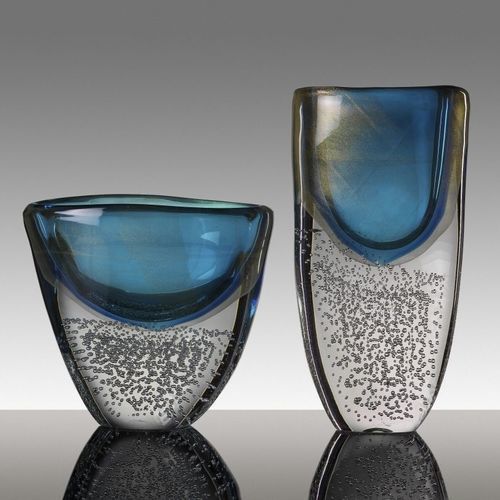 Moderne Vase - MASSICCI - Alberto Dona - geblasenes Glas / handgefertigt / für Gewerbegebrauch