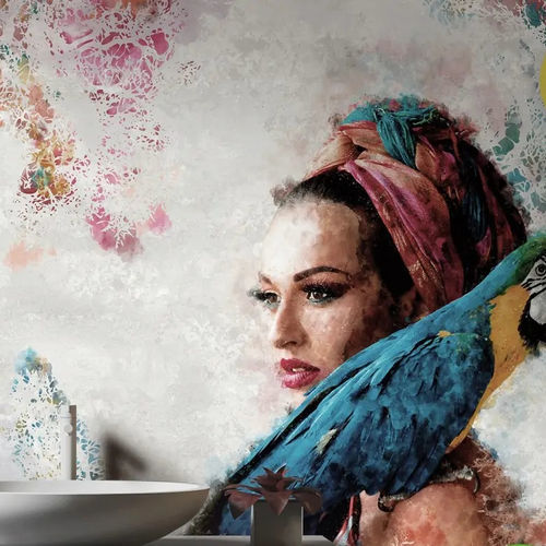 Moderne Tapete - LADY ARA - WallyArt - Vlies / Glasfaser / Vinyl