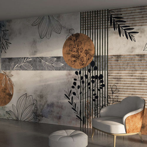 Moderne Tapete - FLOW - WallyArt - Vlies / Glasfaser / Vinyl