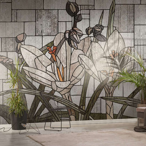 Moderne Tapete - FIONA - WallyArt - Vlies / Glasfaser / Vinyl
