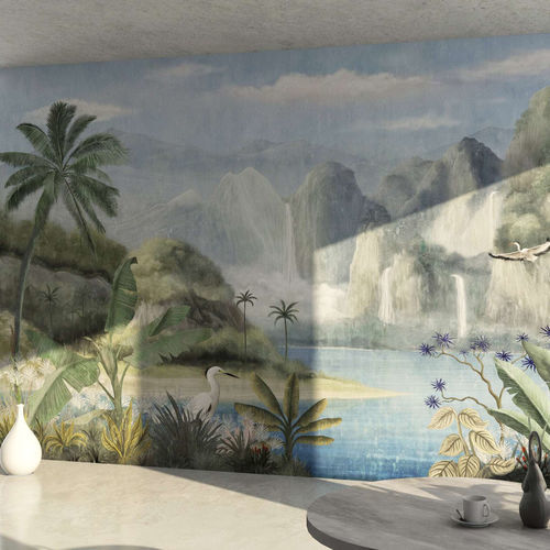 Moderne Tapete - KAHIWA - WallyArt - Vlies / Glasfaser / Vinyl